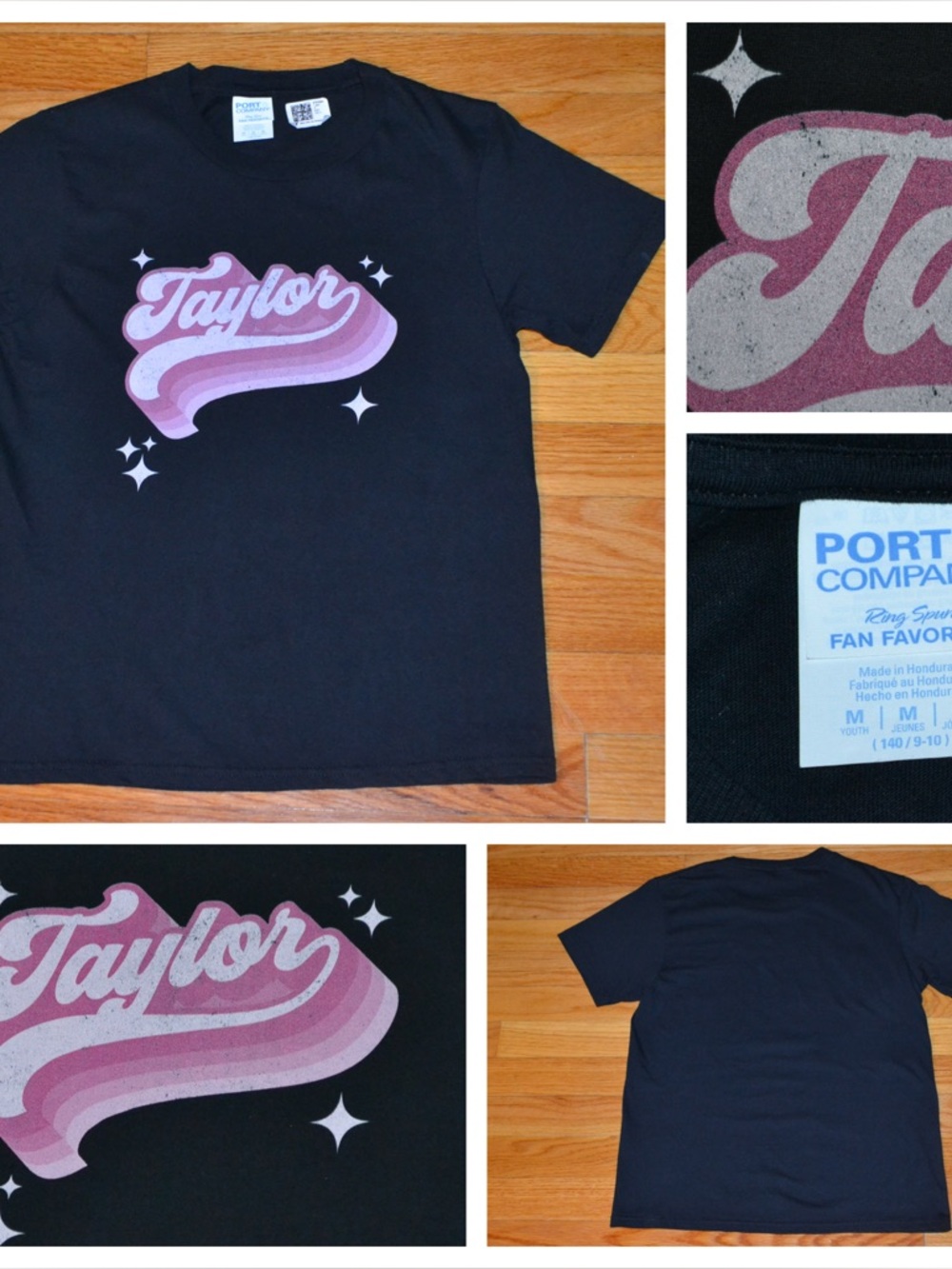 Youth girls Taylor Swift Swifite logo graphic t-shirt, size M